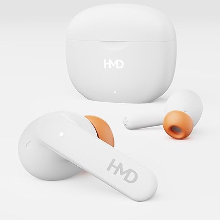HMD DUB P70 Earbuds , with Environmental Noise Cancellation , White