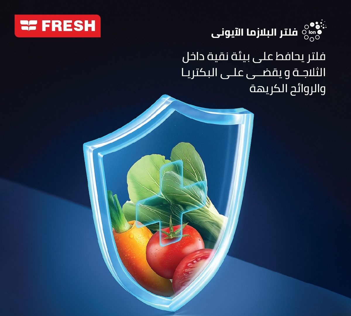 Fresh FNT-BS370 KBM (FLD) NoFrost Top Freezer Refrigerator , 329 Liter , Black - 500020805