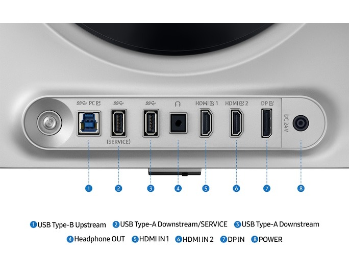 شاشة جيمنج سامسونج اوديسي G6 G61SD ، مقاس 27 بوصة ، معدل تحديث 240 هرتز ، معدل استجابة 0.03 مللي ثانية ، فضي - LS27DG612SUXEN