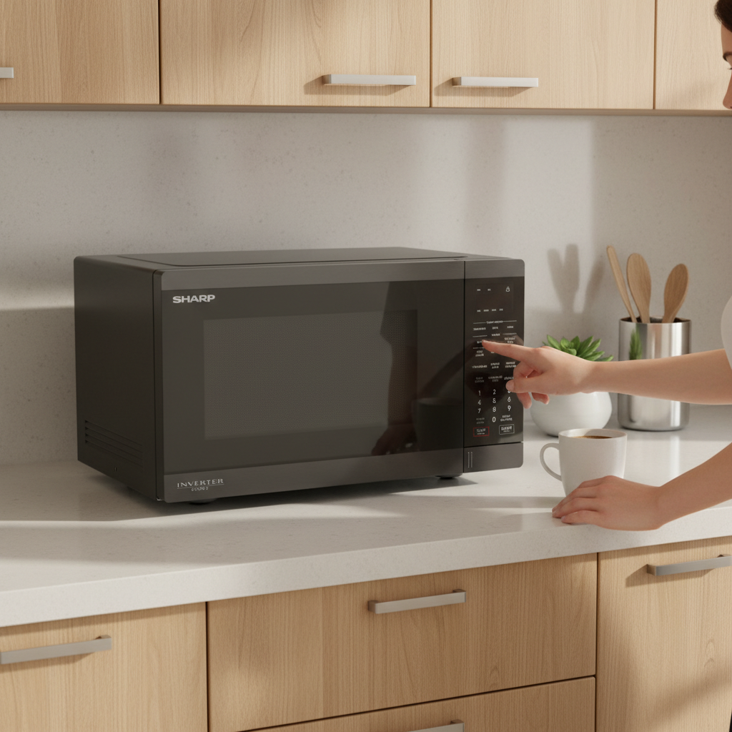 Sharp Microwave with Grill , 34 Liter , Black - R-340GRI-BS2