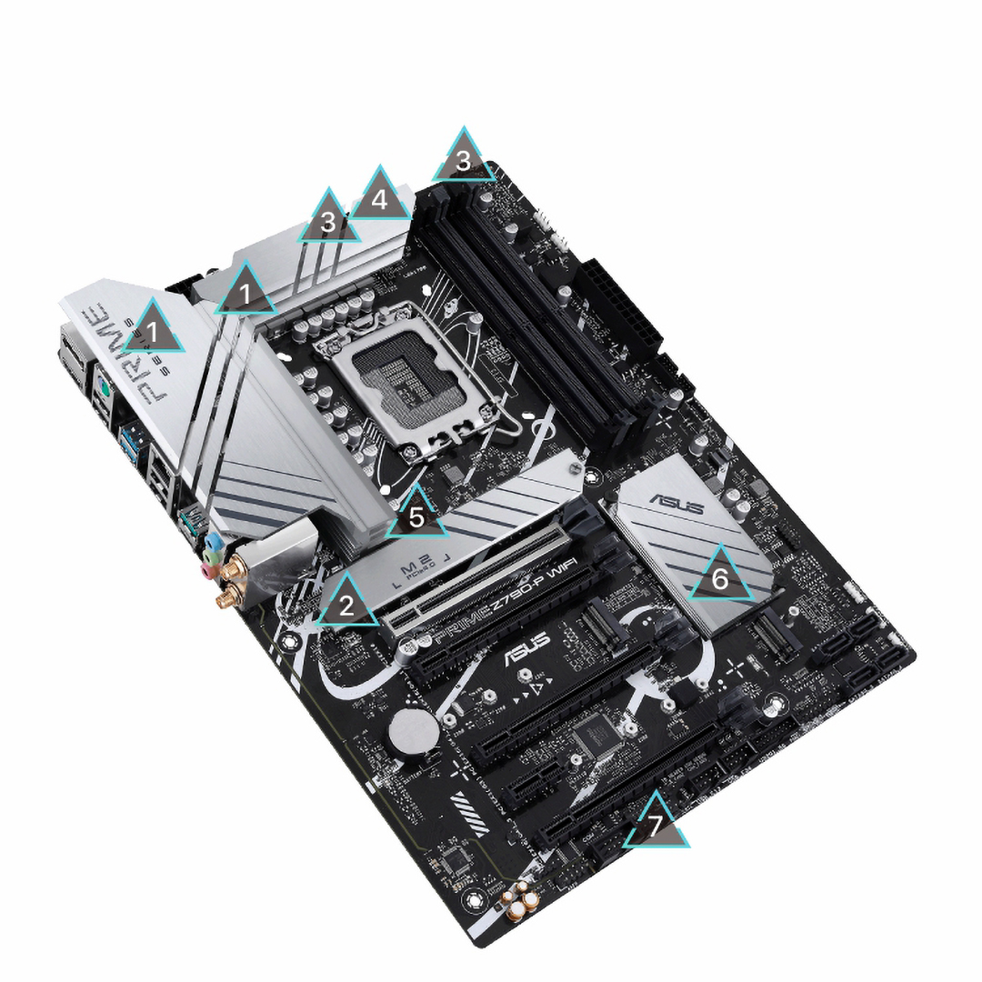 ماذر بورد اسوس برايم Z790-P واي فاي ، انتل - اسود