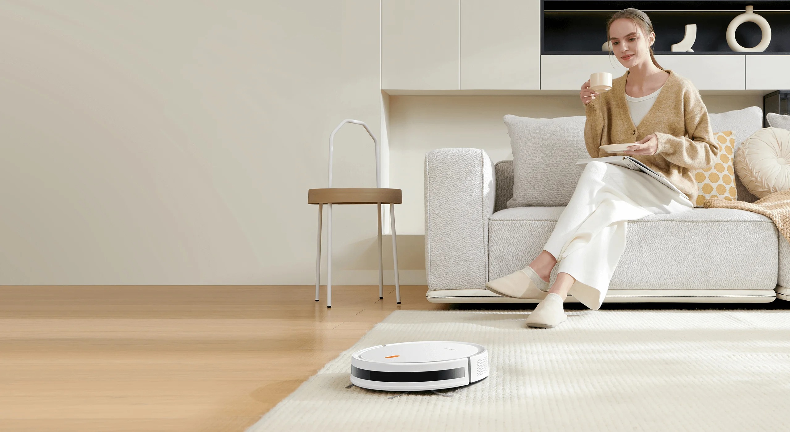 Xiaomi E5 Robotic Vacuum Cleaner , 2600 mAh White