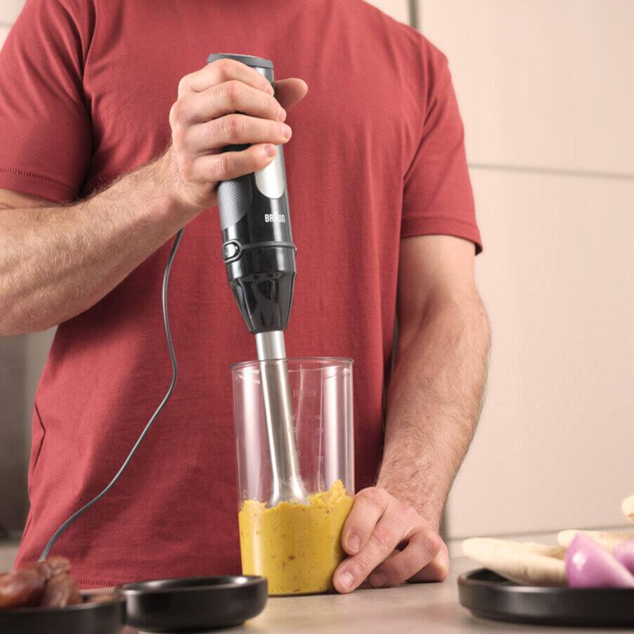 Braun MultiQuick 5 Pro Hand Blender with Attachments 1000 Watt Black - MQ 55236 M