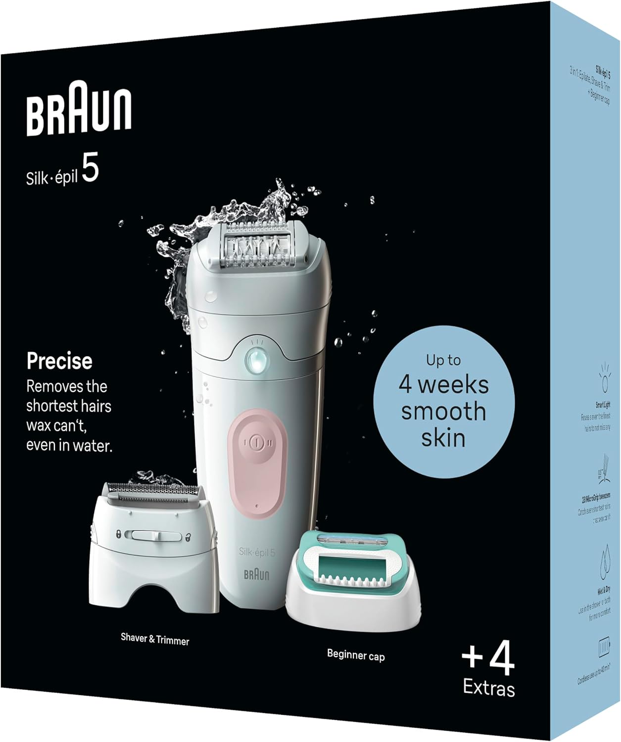 Braun Silk-épil 5 Epilator Wet & Dry White Pink - SE5-050