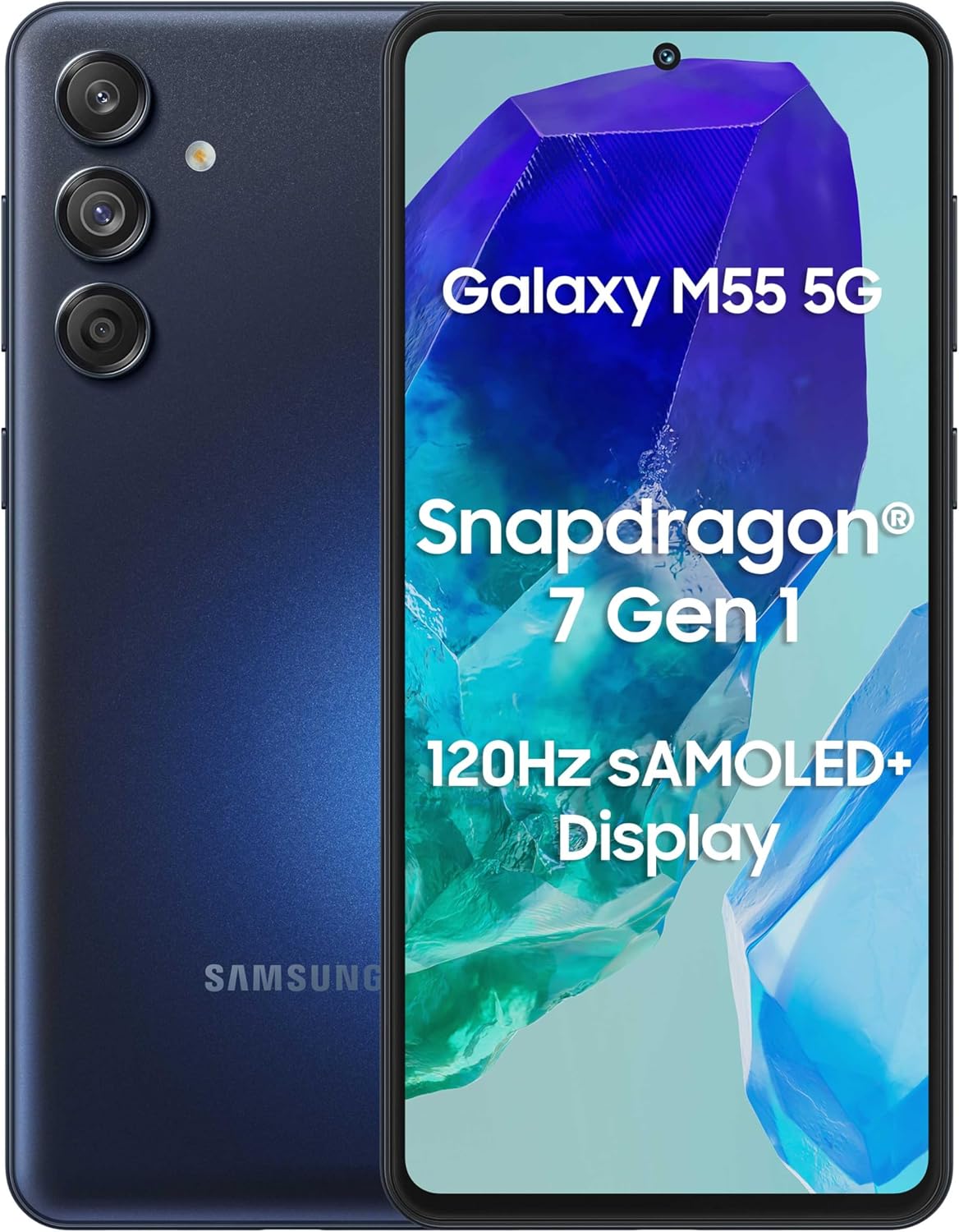 Samsung Galaxy M55 , 128 GB , 8 GB , 5G , Dual-SIM - Black