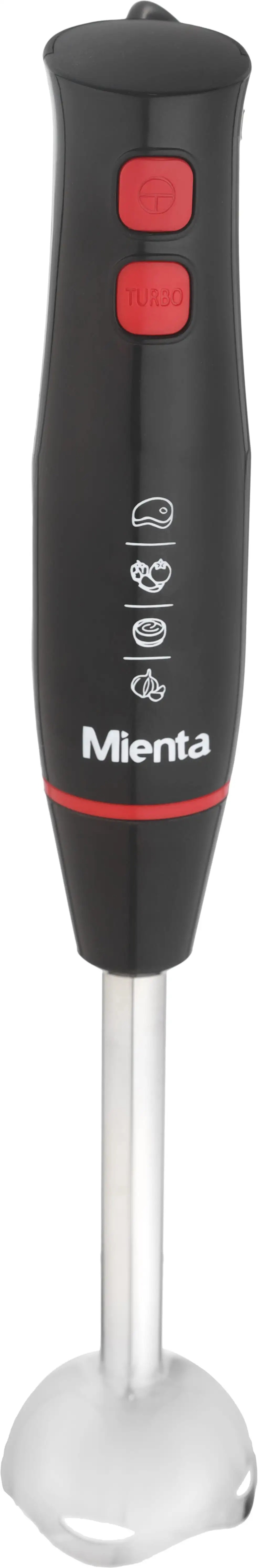 Mienta Hand Blender with Attachments 450 Watt Black Silver - HB111938B