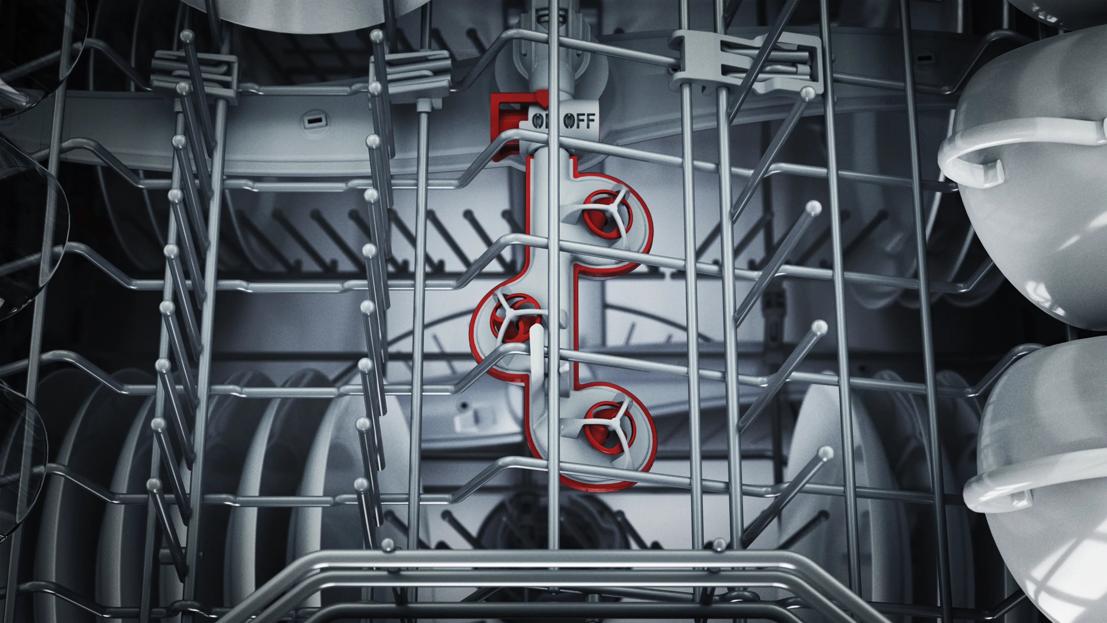 Bosch Series 6 Free Standing Dishwasher , 14 Persons Black Steel - SMP6EMC00V