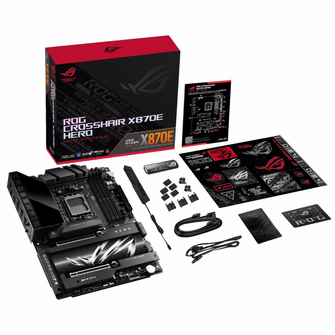 Asus ROG Crosshair X870E Hero Motherboard , AMD ATX Black