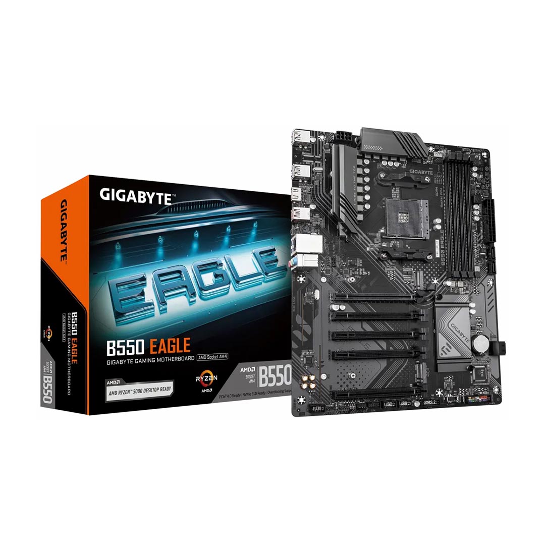 Gigabyte B550 EAGLE Motherboard , AMD ATX Black