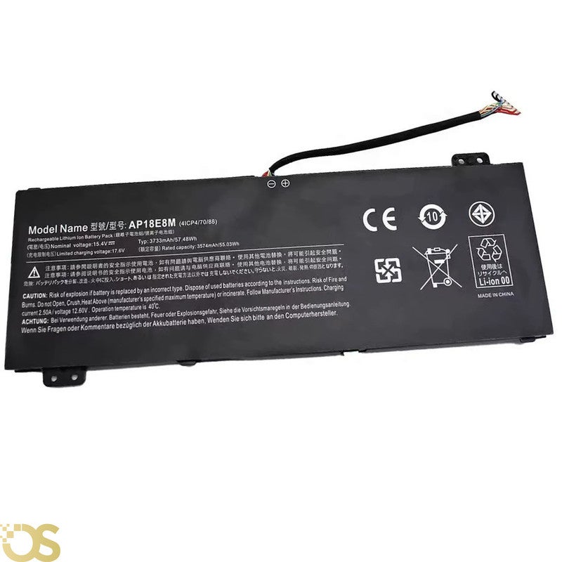 بطارية لاب توب غير محدد ايسر AP18E8M لايسر نيترو 5 AN515-44 AN515-54 AN517-51 نيترو 7 AN715-51, اسباير 7 A715-74G, بريداتور هيليوس 300 PH315-52 PH317-53, تريتون 300 PT315-51, AP18E7M AP18E8M - AP18E8M