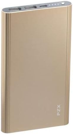 Pzx Wired Power Bank , 20000 mAh 2 Ports , Gold , C158