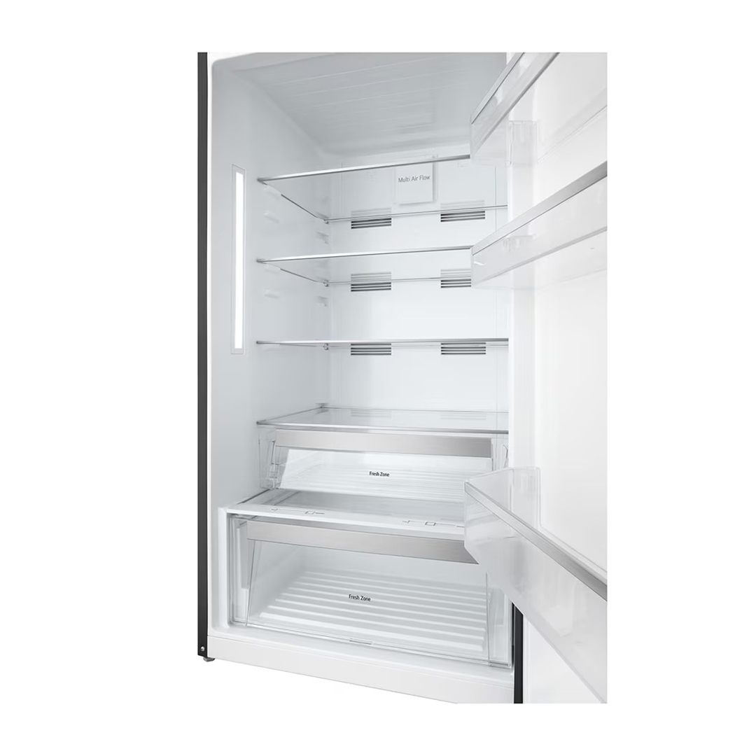 LG NoFrost Top Freezer Refrigerator , 450 Liter Inverter Motor , Black - GTF452SSAN