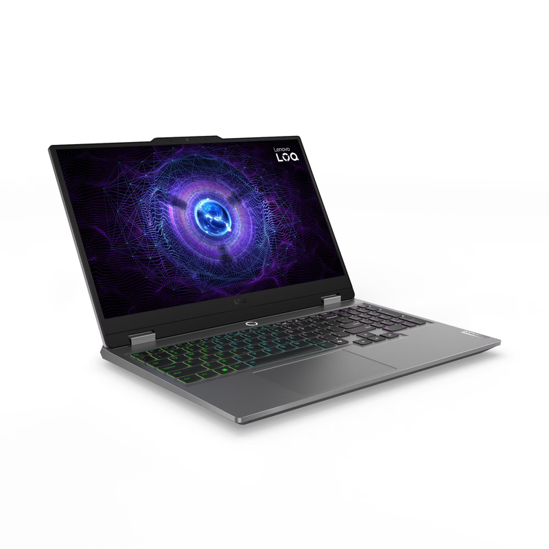 لاب توب لينوفو LOQ 15IRX9 ، معالج انتل كور i7-13650HX 15.6 بوصة ، هارد 512 جيجا بايت SSD ، رام 24 جيجا بايت ، كارت شاشة انفيديا جي فورس RTX 4050 ،فري دوس - رمادي لونا