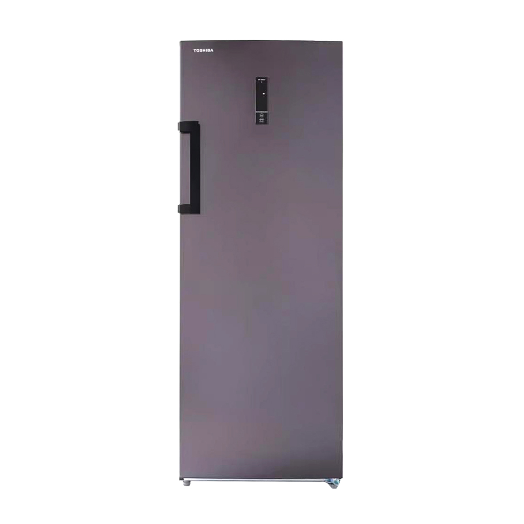 Toshiba NoFrost Upright Deep Freezer , 238 Liter , Grey - GR-RU312WE-DMN(37H)