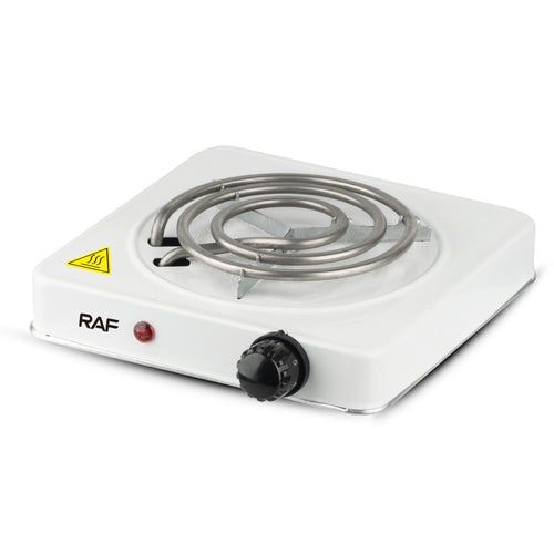 Raf Hot Plate With Coil Burner ,1 Plate Burners ,1000 Watt White - R.8010B