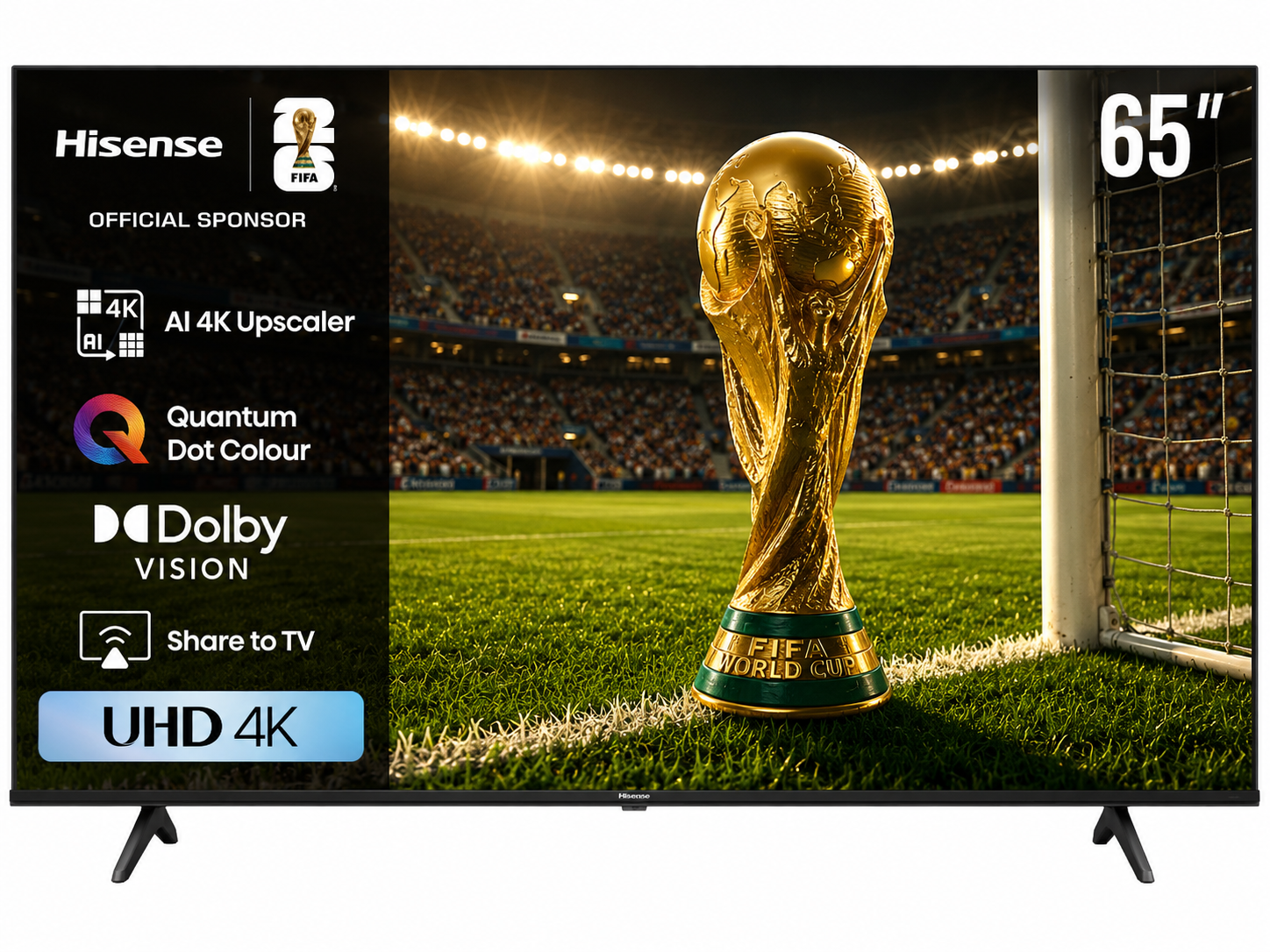 Hisense 65 Inch Smart TV , 4K UHD D LED