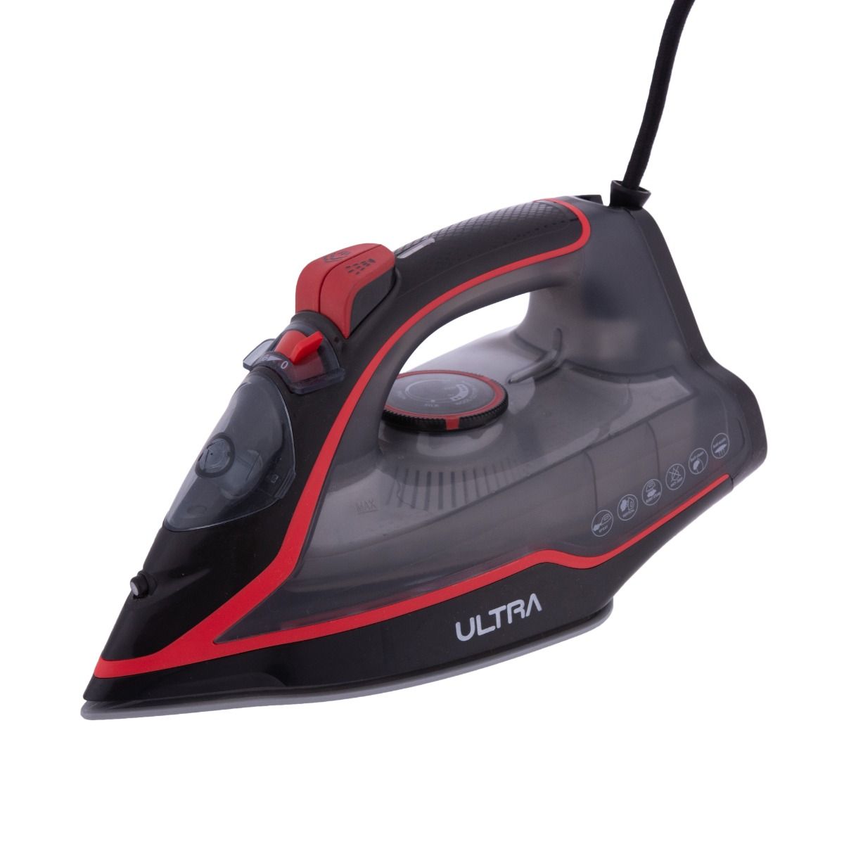 Ultra Steam Iron , 2200 Watt , Black Red - UI22KRE1