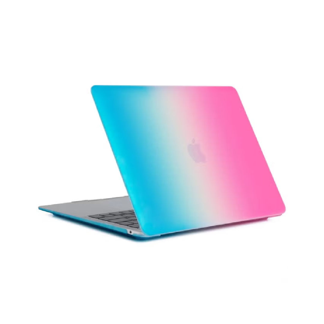 Generic Hard Shell Laptop Case for Macbook Air 15-Inch , Pink Aqua Blue