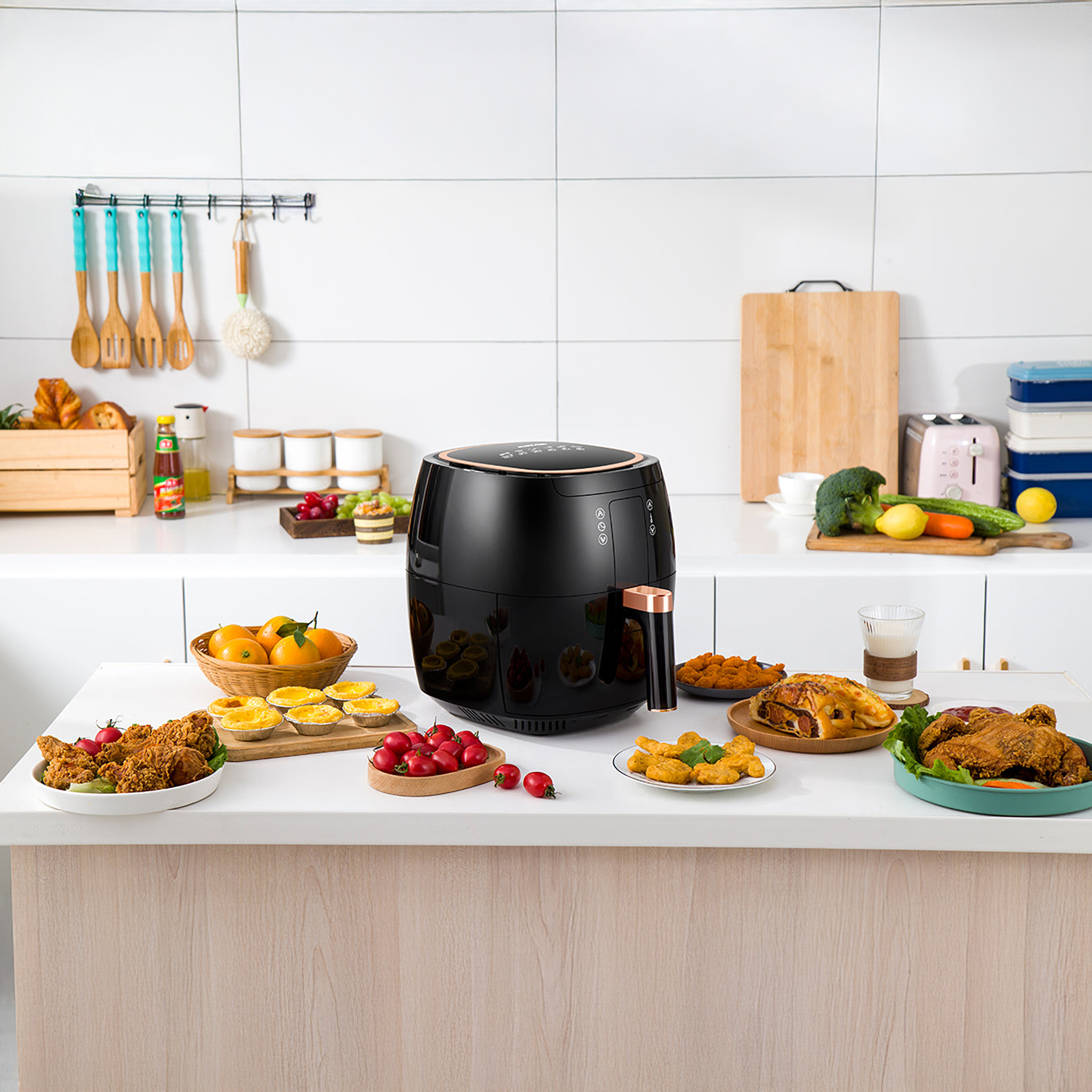 Swiss Pro Plus Air Fryer , 7 Liter , 1750 Watt Black - SP-DAF7LB
