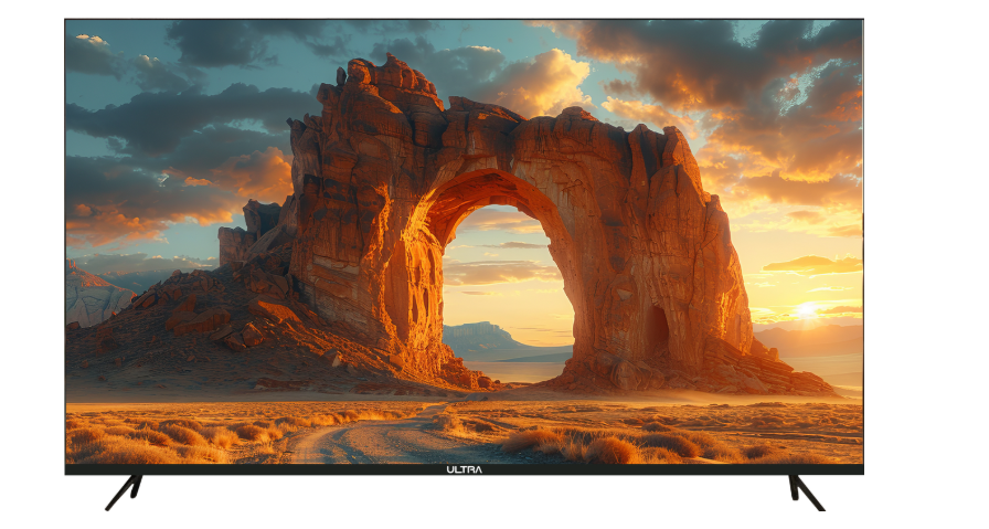 Ultra 65 Inch Frameless Smart TV , 4K LED Built-In Receiver