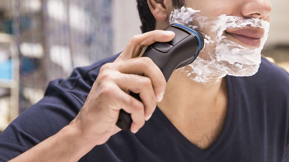 ماكينة حلاقة كهرباء فيليبس ، استخدام جاف ورطب ، اسود - S3122