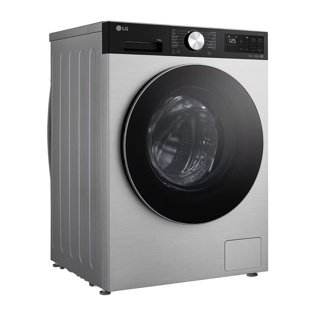 LG Inverter Front Load Washing Machine , 10 kg , Essence Silver - F4X5RYG23