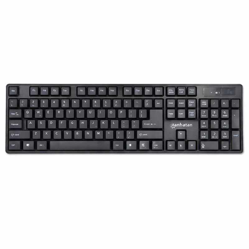 Manhattan Wireless Keyboard and Mouse , Black - KB717