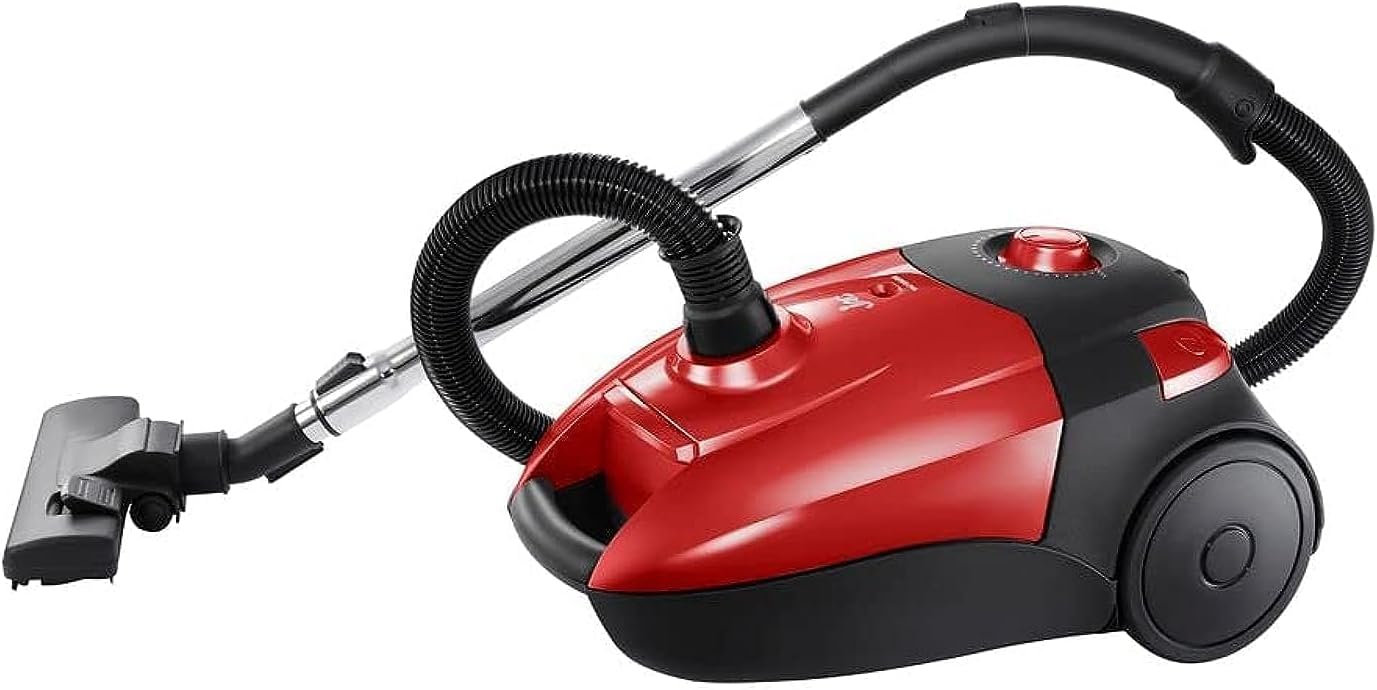 مكنسة كهربائية جاك ، اسود واحمر - JB2200R