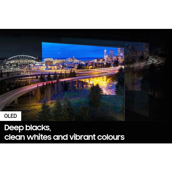 شاشة تلفزيون سمارت سامسونج ، مقاس 65 بوصة ، OLED ، دقة 4K UHD ، بريسيفر داخلي