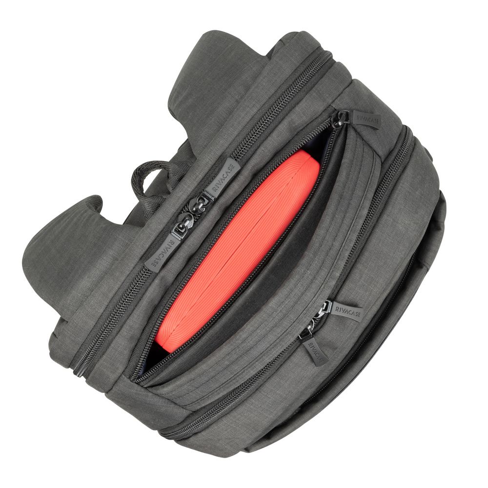 حقيبة ظهر لاب توب ريفاكيس ، لأجهزة لاب توب 15.6 بوصة ، رمادي - 8363