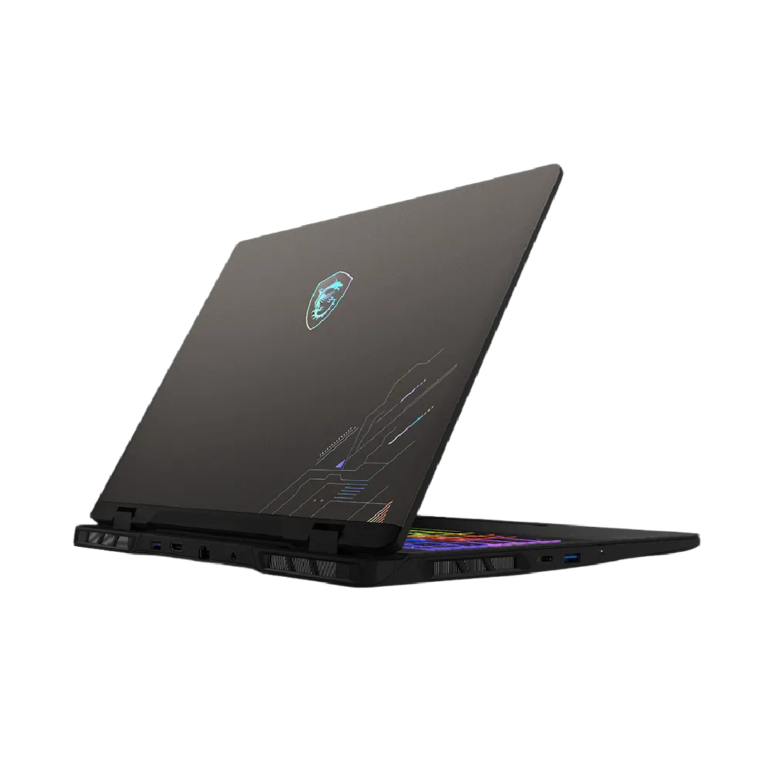لاب توب جيمنج ام اس اي كروس هير16 HX AI - D2XWGKG ، معالج انتل كور الترا 7 255HX 16 بوصة ، هارد 1 تيرا بايت SSD ، رام 16 جيجا بايت ، كارت شاشة انفيديا جي فورس RTX 5070 ،ويندوز 11 - رمادي كوزموس