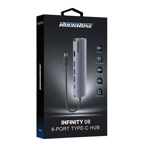 موزع USB Type C روك روز انفينيتي 08 - RRHBI08
