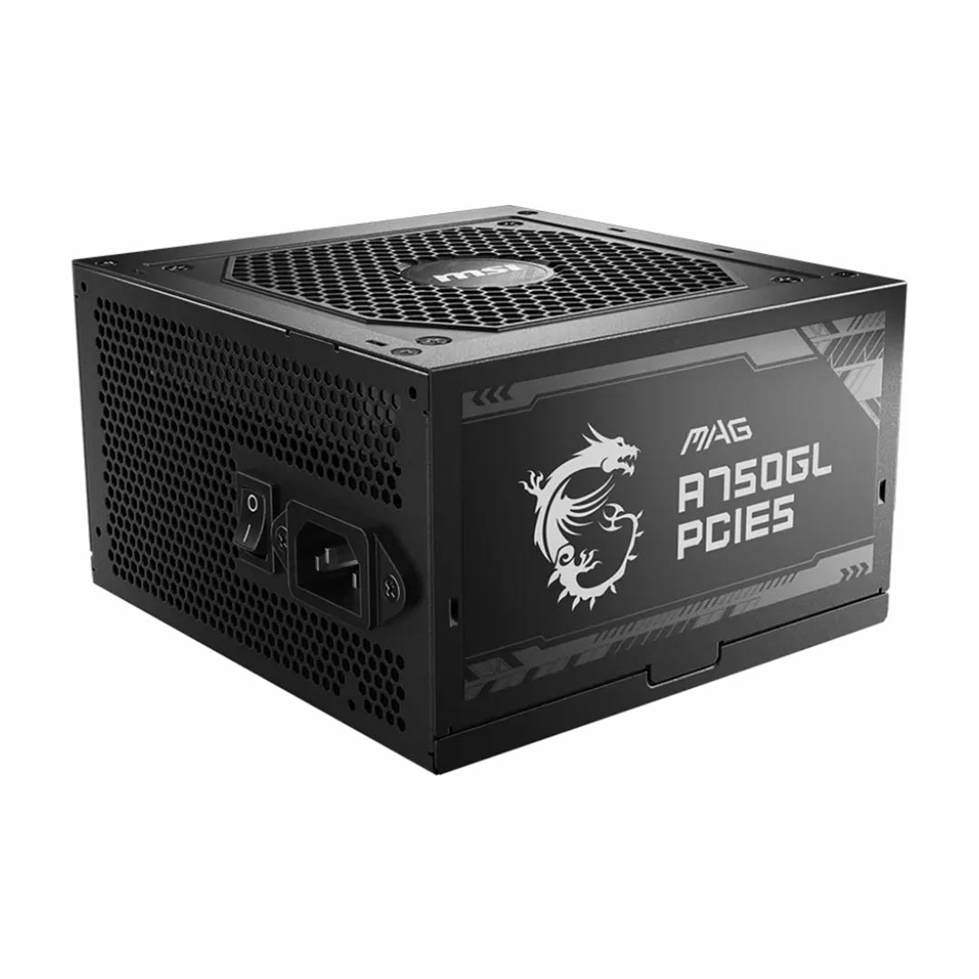 مزود طاقة ام اس اي ماج A750GL PCIE5 ، 240 فولت ، اسود
