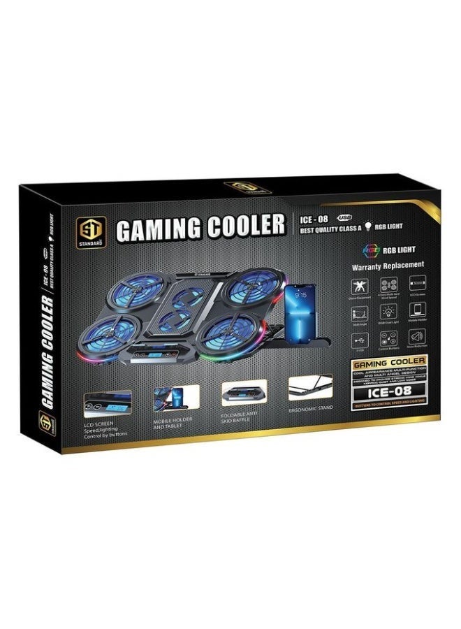 Standard ICE08 Laptop Cooling Pad ,Black