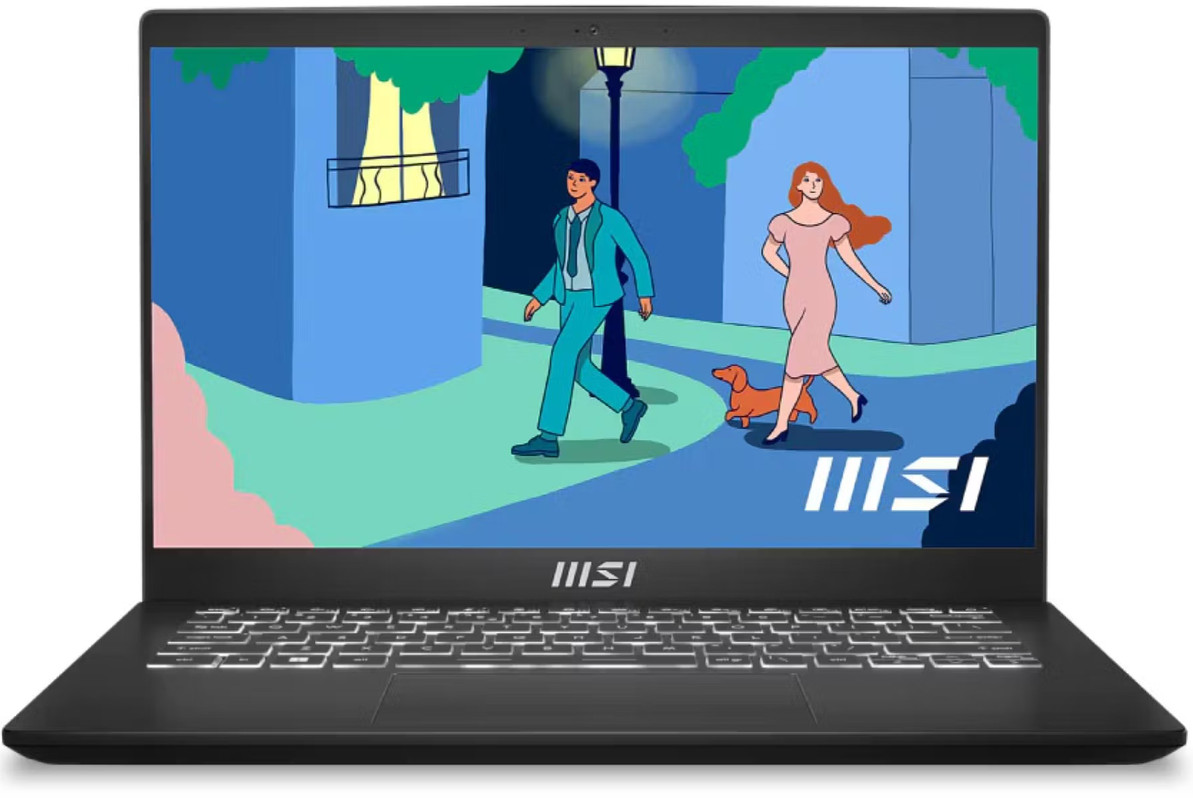 لاب توب ام اس اي Modern 14 - C12MO ، معالج انتل كور i7-1255U ، هارد 512 جيجا بايت ، رام 8 جيجا بايت ، كارت شاشة انتل ايريس XE جرافيكس ،فري دوس