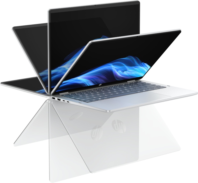 Hp OmniBook 5 Flip 14-fp0027ne C53GX Laptop ,Intel Core i7-1355U 14 Inch ,512 GB SSD ,16 GB ,Intel Iris XE Graphics ,Windows 11 - Glacier Silver