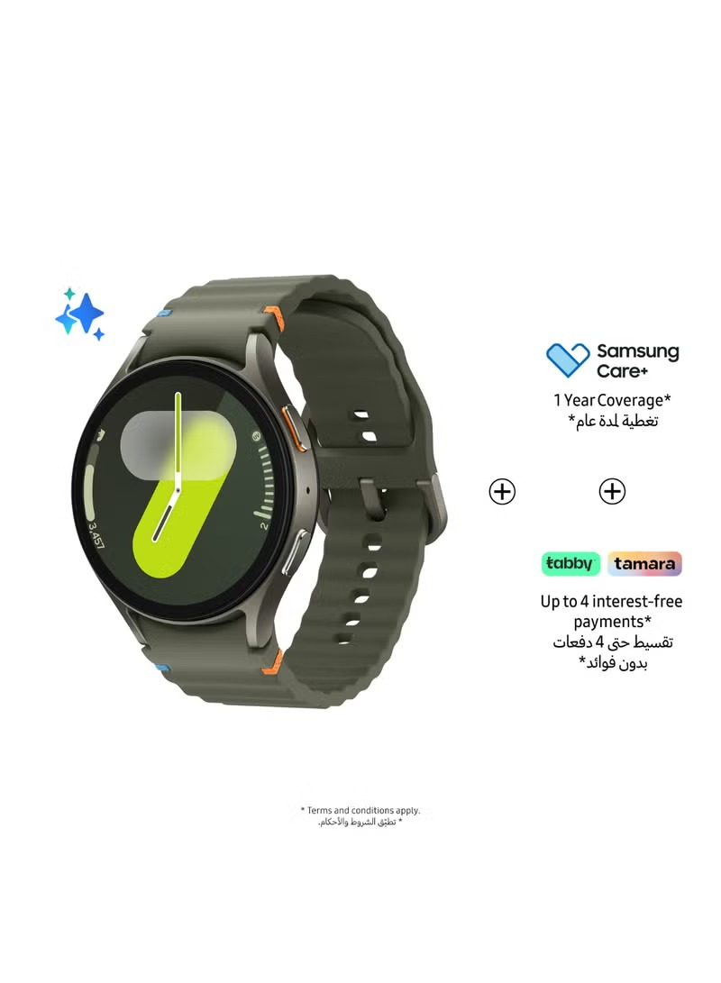 Samsung Galaxy Watch 7 Smart Watch , 1.7 Inch Silver Green - SM-L310NZGAXAA