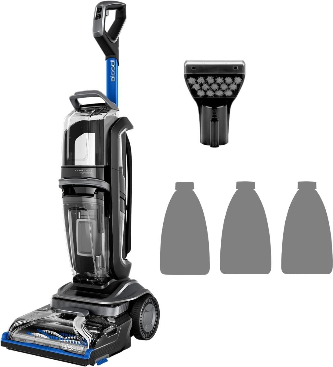 مكنسة غسيل السجاد بيسيل Revolution Hydrosteam ، اسود - 3670N