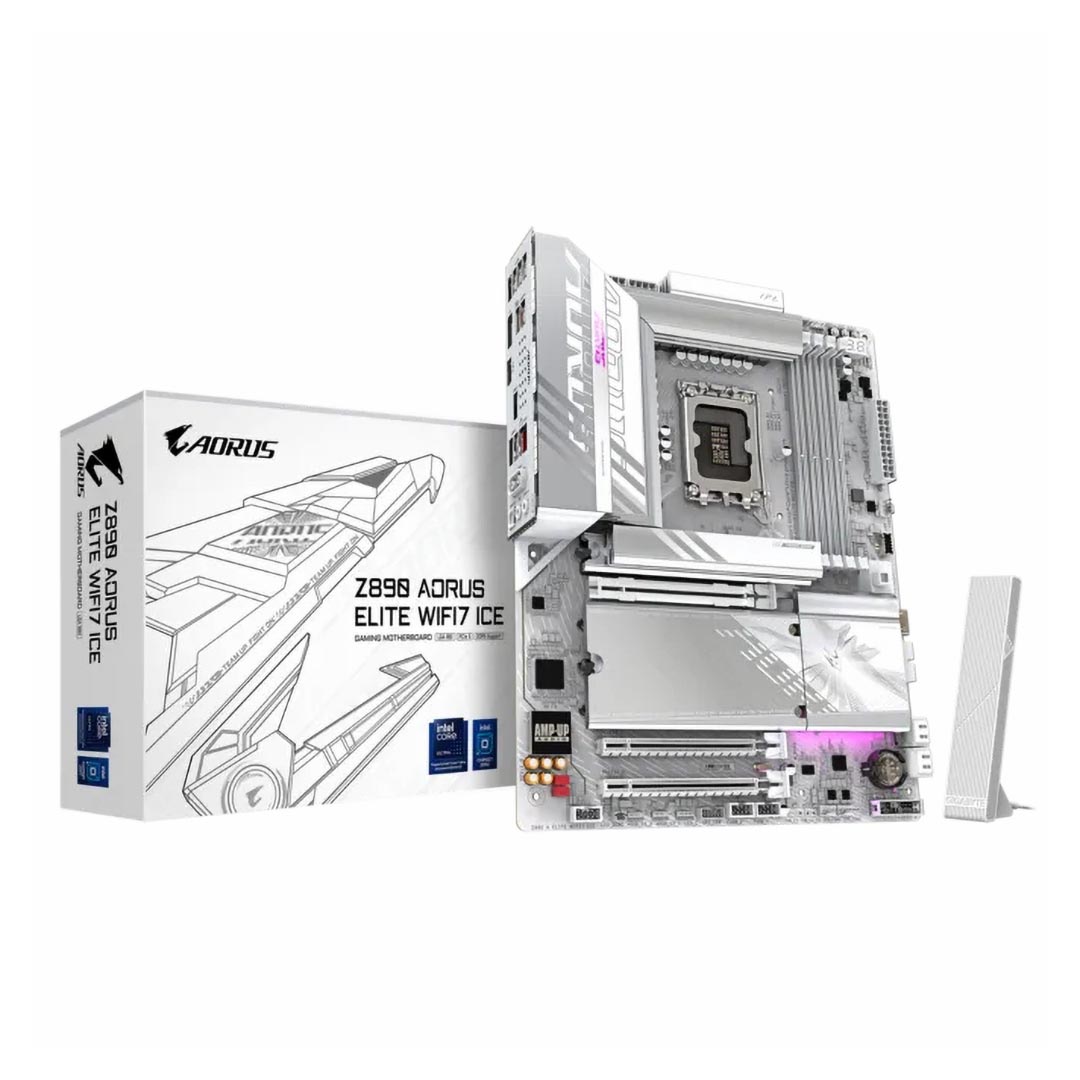 Gigabyte Z890 AORUS ELITE WIFI7 ICE Motherboard , Intel ATX White