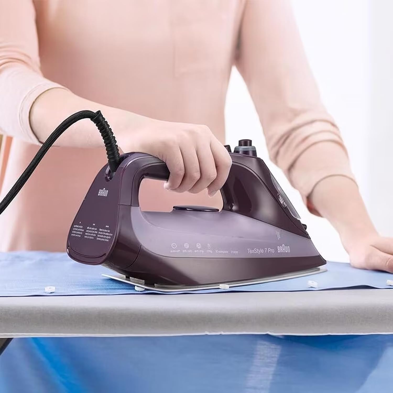 Braun TexStyle 7 Pro Steam Iron , 3100 Watt , Violet - SI7181VI