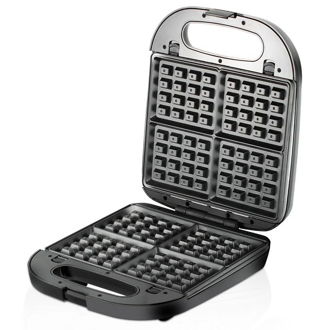 Raf 3-in-1 Sandwich Maker 1400 Watt Black Silver - R.2221