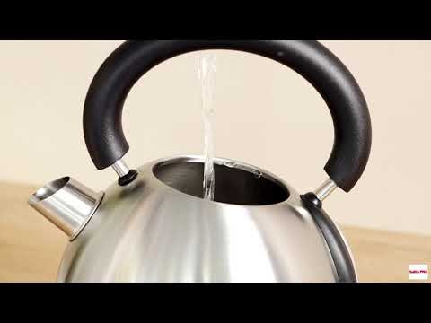 Swiss Pro Plus Retro 304 Stainless steel body Electric Kettle , 1.8 Liter 2200 Watt , Silver - Swiss Pro Plus