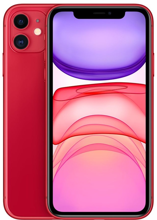 Apple iPhone 11 , 128 GB , 4 GB , 4G , Single SIM - Red