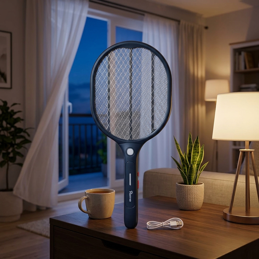 Home Rechargeable Insect Killer , Black - NS9006