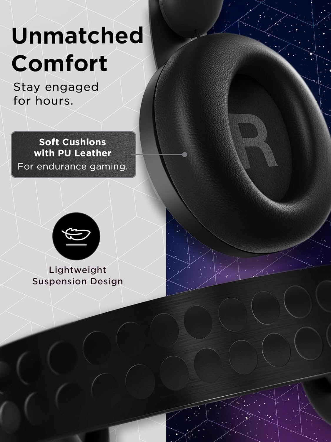 Lenovo Legion H500 Pro Wired Gaming Headset with Microphone , Black - GXD0T69864