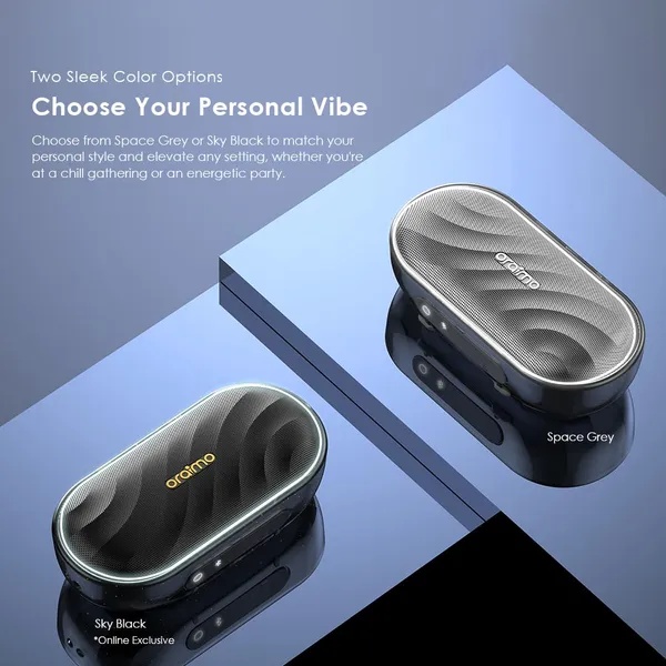 Oraimo Portable Bluetooth Speaker , Black - OBS-382