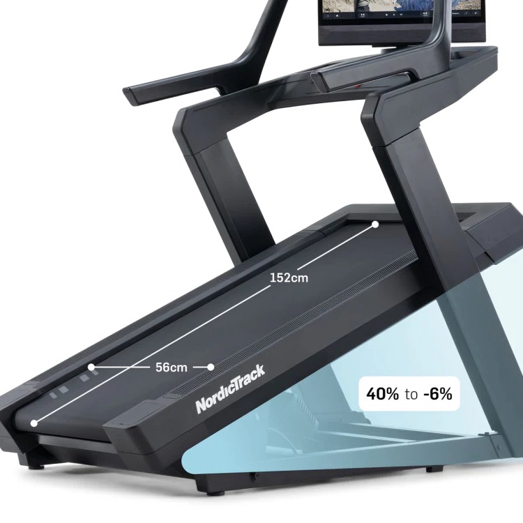 Nordic Track X24 Treadmill , 181 Kilogram 4.25 horsepower , Black