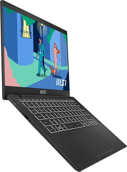 لاب توب ام اس اي Modern 14 - C12MO ، معالج انتل كور i7-1255U ، هارد 512 جيجا بايت ، رام 8 جيجا بايت ، كارت شاشة انتل ايريس XE جرافيكس ،فري دوس
