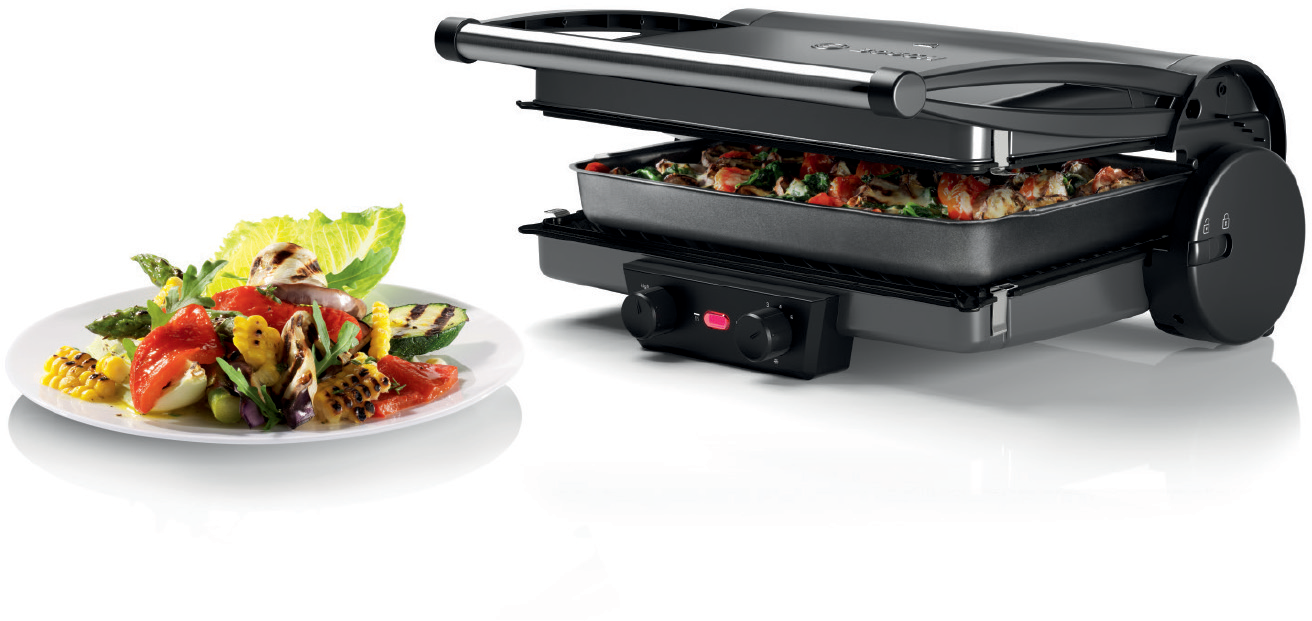 Bosch Electric Grill , 2000 Watt , Silver Black - TCG4215