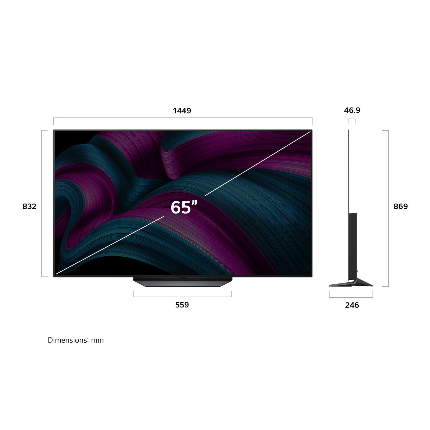 LG 65 Inch Smart TV , 4K UHD LED Built-In Receiver